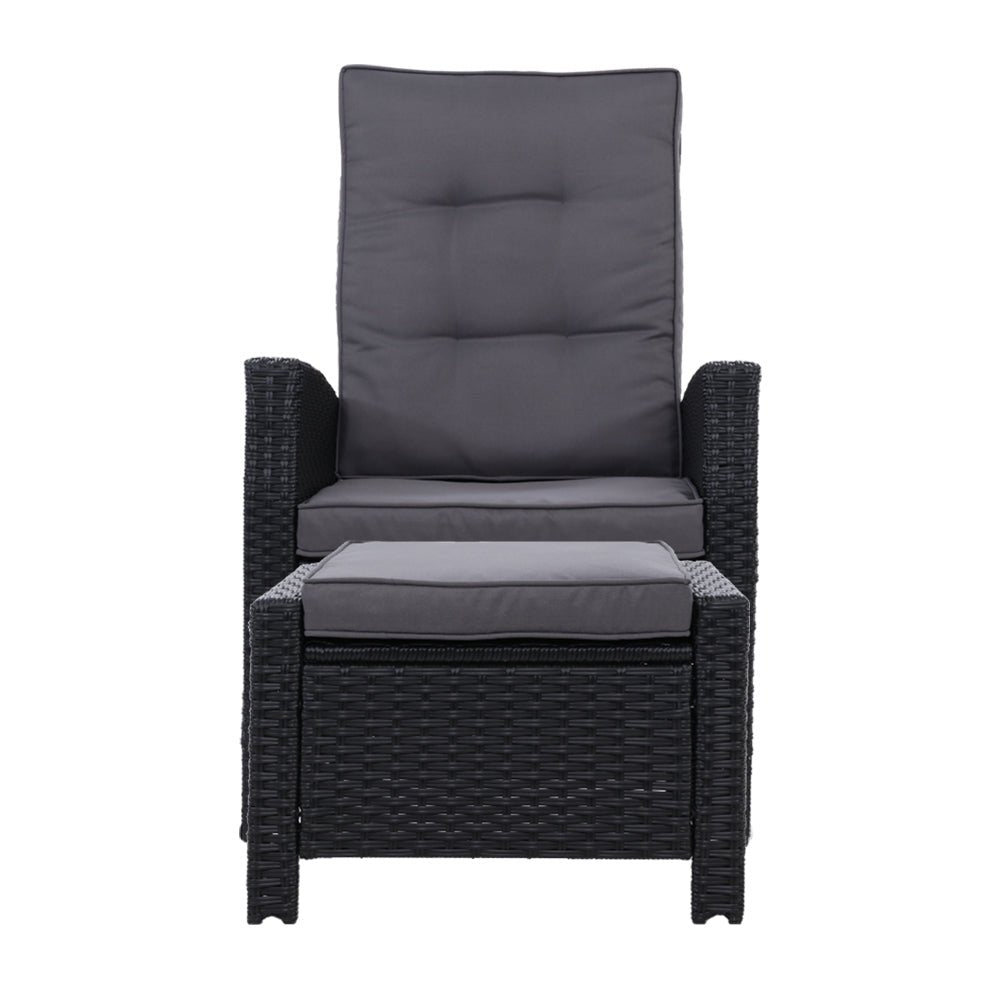 Recliner Chair Sun lounge with Ottoman - Direct On Sale