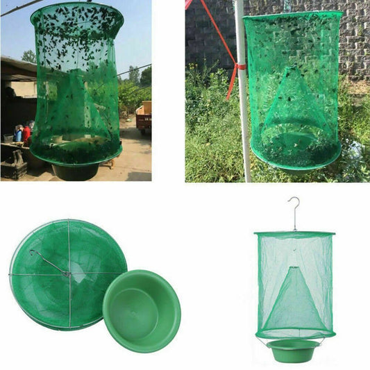 Reusable 6 Pack Fly Trap Insect Killer Net Cage Trap Ranch Pest Hanging Catcher - Direct On Sale