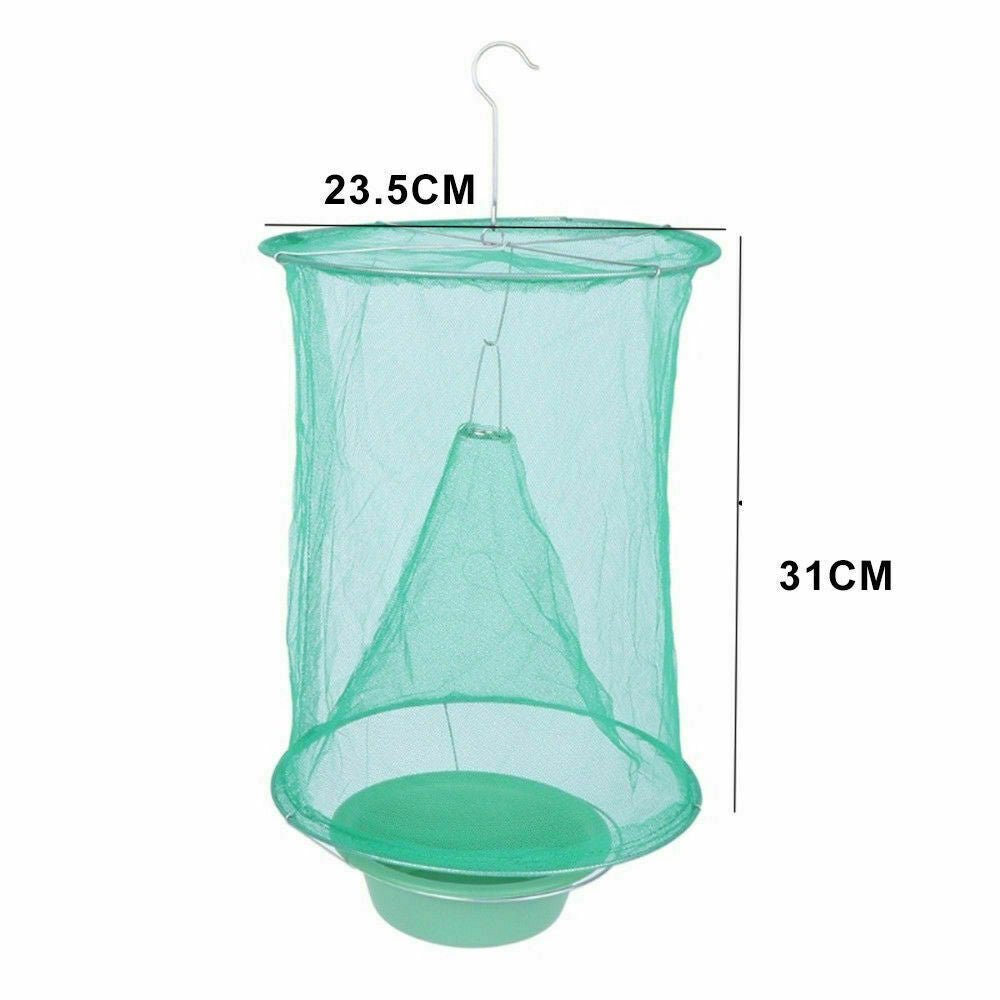 Reusable 6 Pack Fly Trap Insect Killer Net Cage Trap Ranch Pest Hanging Catcher - Direct On Sale