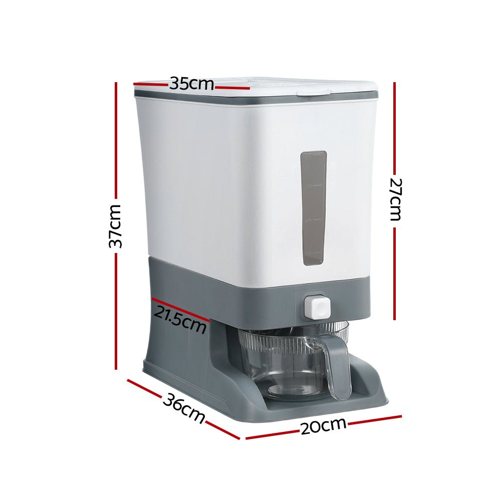 Rice Cereal Dispenser Grain Container 12KG - Direct On Sale
