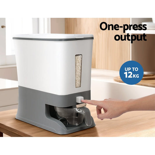 Rice Cereal Dispenser Grain Container 12KG - Direct On Sale