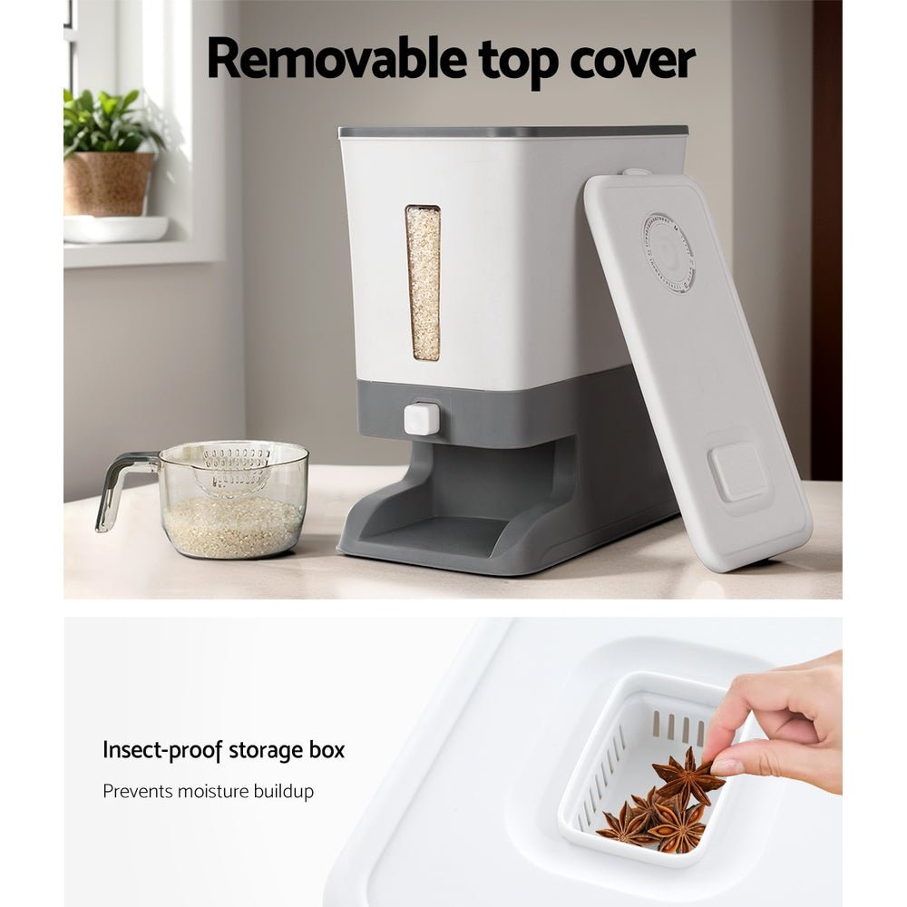 Rice Cereal Dispenser Grain Container 12KG - Direct On Sale