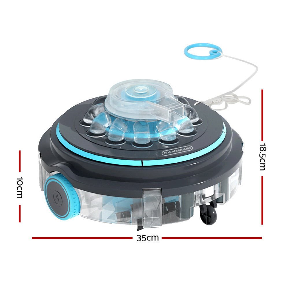 Robotic Pool Cleaner Automatic Vacuum Swimming Robot Filter Cordless - Direct On Sale