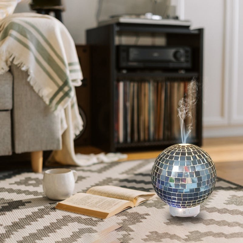 Rotating Disco Ball Indoor Air Humidifier and Scent Diffuser - Plugged in - Direct On Sale