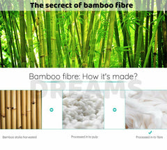 2000TC Bamboo Blend Cooling Sheet Set Ultra Soft Breathable Flat Sheet All Size