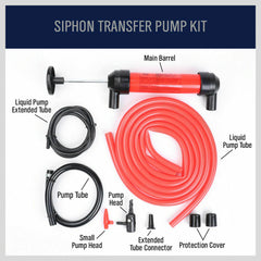 Manual Hand Oil Liquid Siphon Pump Hose Kit