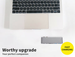 USB 3.0 Type-C HUB 6 Port Powered Adapter for Macbook pro