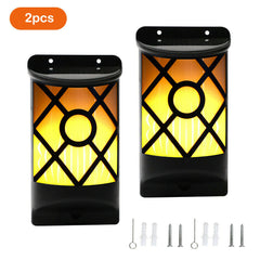 Solar lED Flickering Flame Lamp