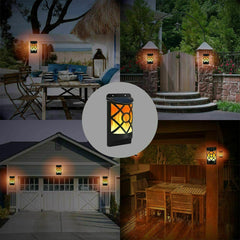 Solar lED Flickering Flame Lamp