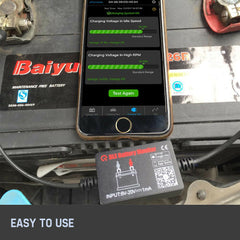 Vehicle Battery Monitor Via Bluetooth 4.0 Voltage Meter Auto Alarm Tester 12V