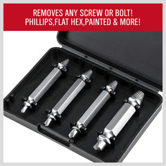 4PC Damaged Screw Extractor Drill Bits