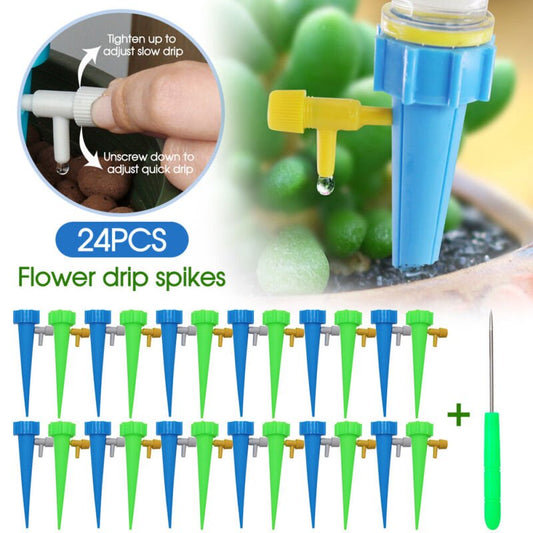 Self - Watering Water Drippers for Indoor Outdoor Plants x24 - Direct On Sale
