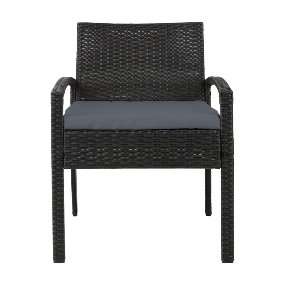 Set of 2 Outdoor Dining Wicker Chairs - Direct On Sale