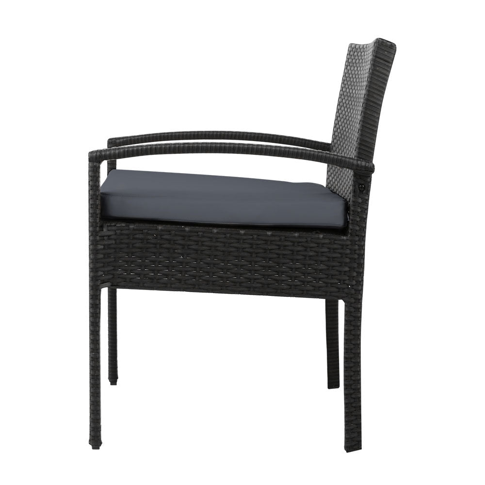 Set of 2 Outdoor Dining Wicker Chairs - Direct On Sale