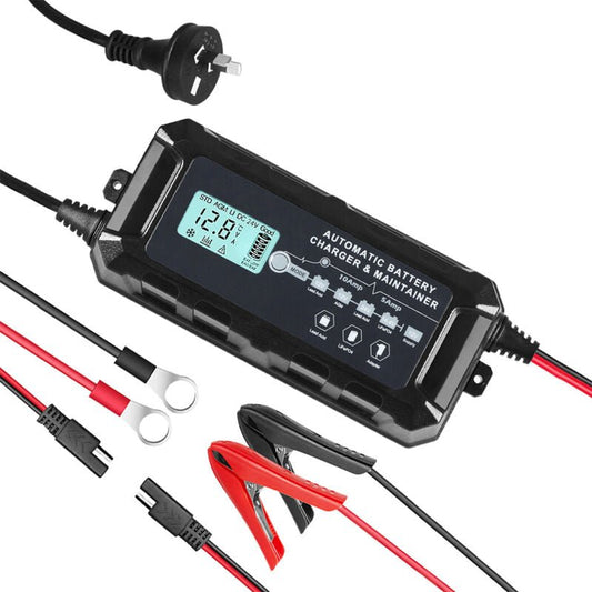 Smart Car Battery Charger Jump Starter 12V 10A Trickle Repair AGM GEL Lithium - Direct On Sale
