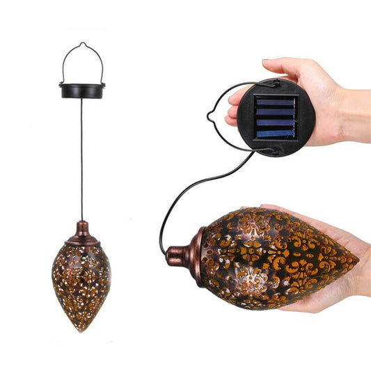 Solar LED Morrocan Lantern Light Hanging Lamp for Garden Outdoor - Direct On Sale