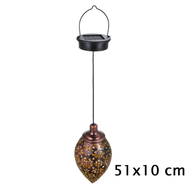 Solar LED Morrocan Lantern Light Hanging Lamp for Garden Outdoor - Direct On Sale