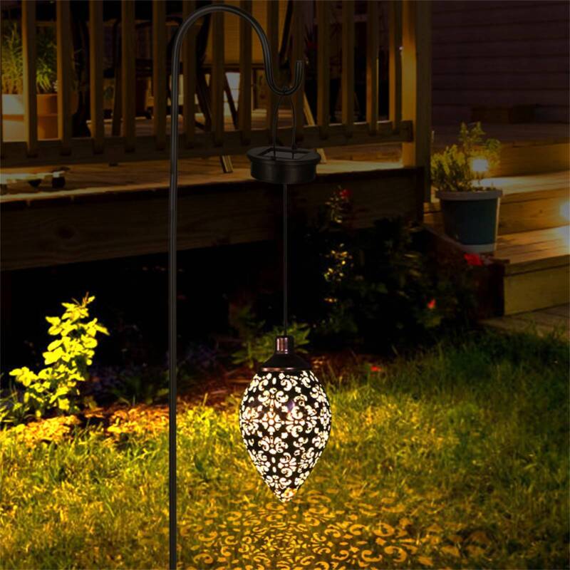 Solar LED Morrocan Lantern Light Hanging Lamp for Garden Outdoor - Direct On Sale