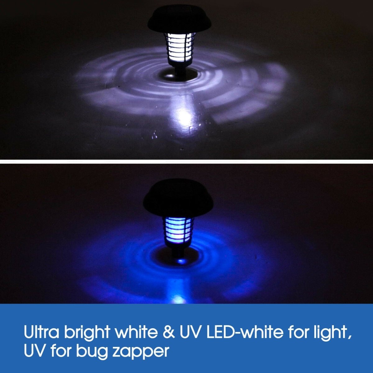 Solar Power LED Light Mosquito Insect Zapper - Direct On Sale