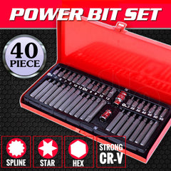 Tools & Equipment - 40Pcs Power Bit Set