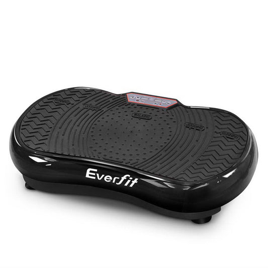 Vibration Exercise Machine Plate Platform Body Shaper Home Gym Fitness Black - Direct On Sale