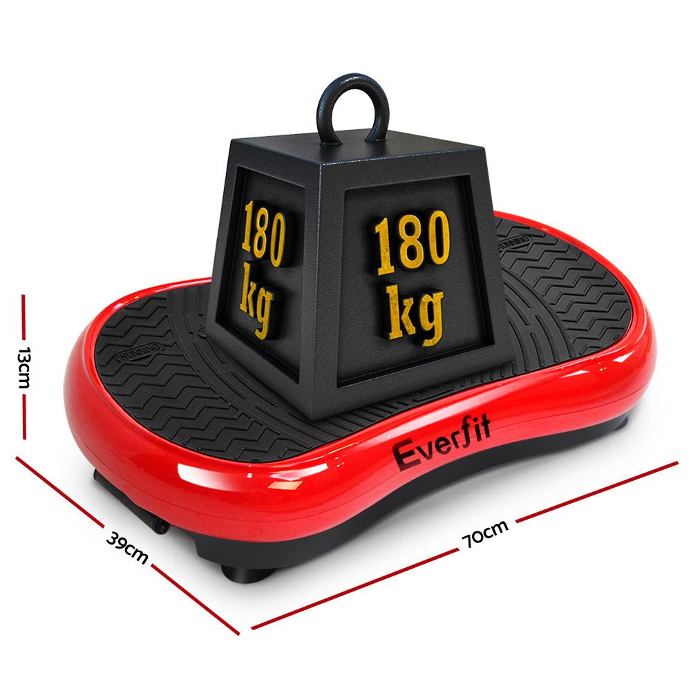 Vibration Exercise Machine Plate Platform Body Shaper Home Gym Fitness Red - Direct On Sale
