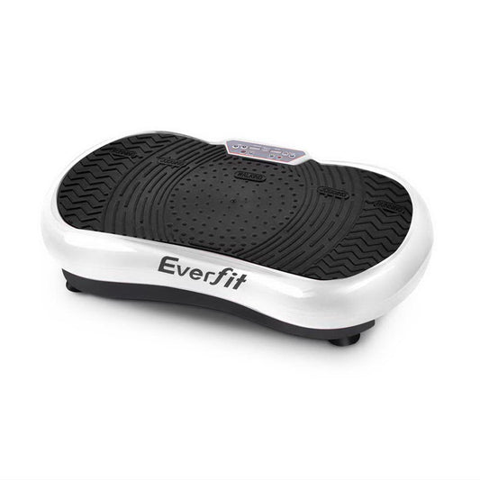 Vibration Exercise Machine Plate Platform Body Shaper Home Gym Fitness White - Direct On Sale