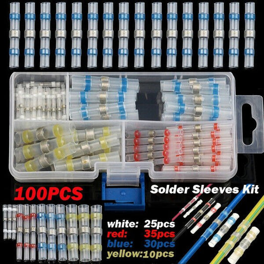 Waterproof Solder Sleeve Tubes Heat Shrink Seal Wire Butt Splice Connector Tube - Direct On Sale