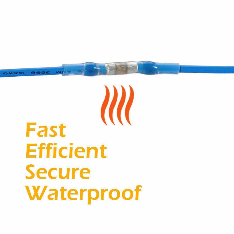 Waterproof Solder Sleeve Tubes Heat Shrink Seal Wire Butt Splice Connector Tube - Direct On Sale