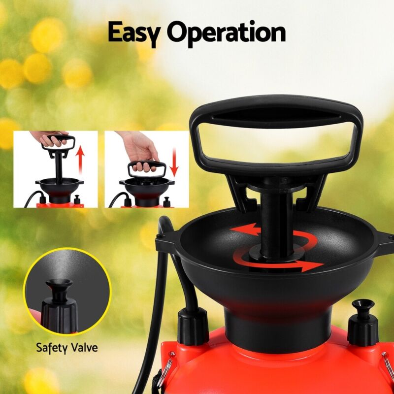 Weed Sprayer Pressure 7L Shoulder Pesticide Spray Bottle Farm Garden - Direct On Sale