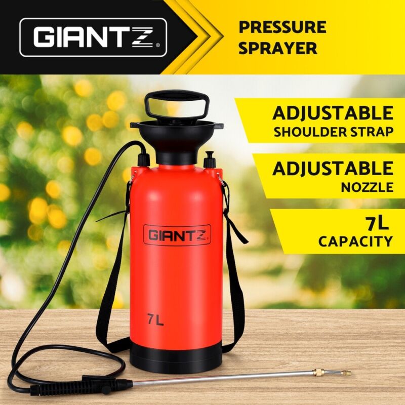 Weed Sprayer Pressure 7L Shoulder Pesticide Spray Bottle Farm Garden - Direct On Sale