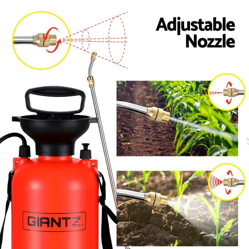 Weed Sprayer Pressure 7L Shoulder Pesticide Spray Bottle Farm Garden - Direct On Sale