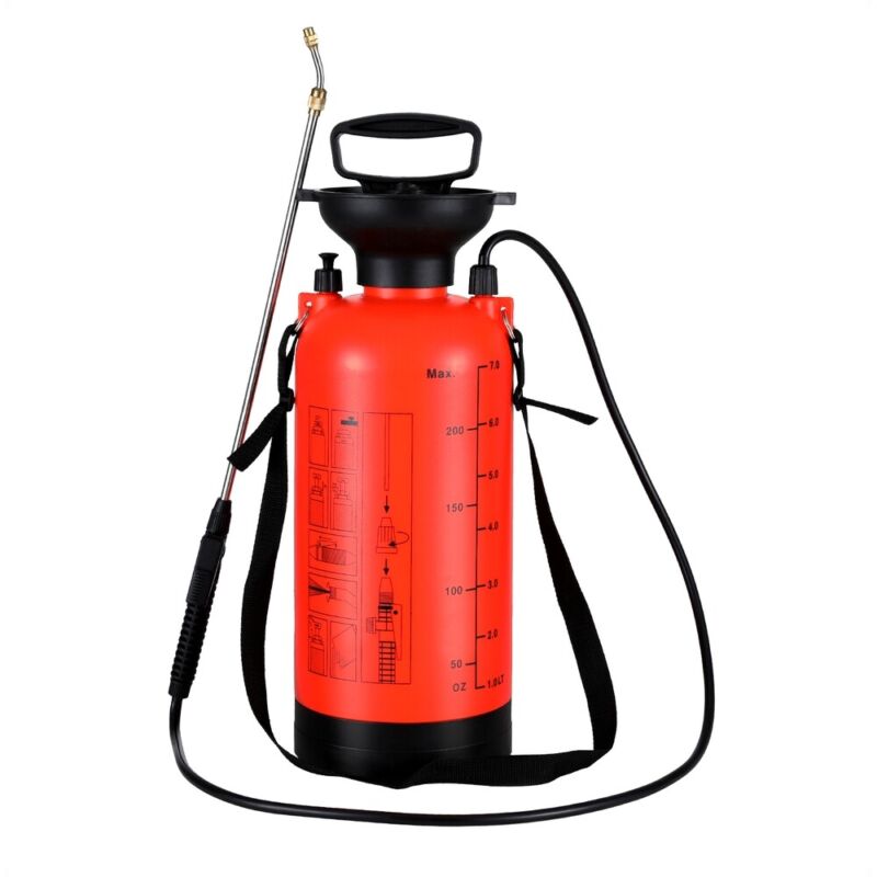 Weed Sprayer Pressure 7L Shoulder Pesticide Spray Bottle Farm Garden - Direct On Sale