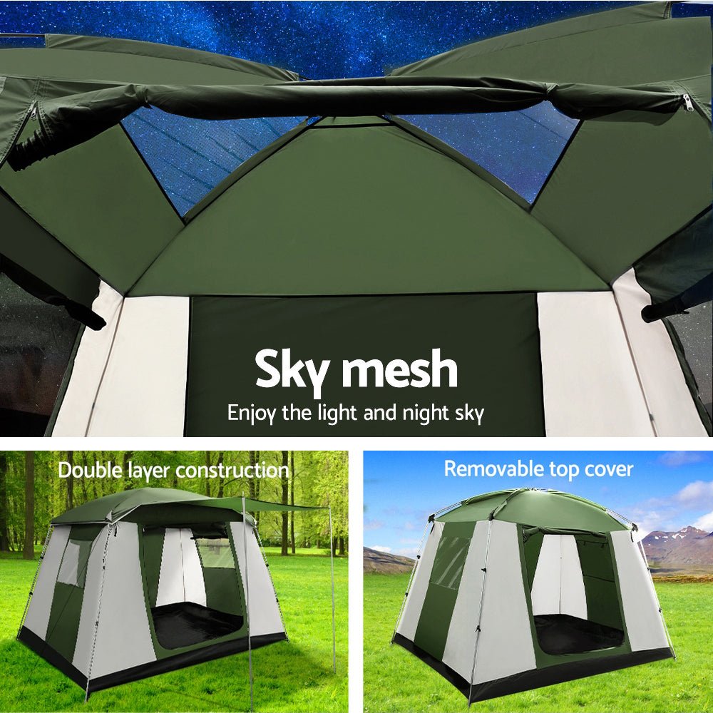 Weisshorn Camping Tent 6 Person Tents Family Hiking Dome - Direct On Sale