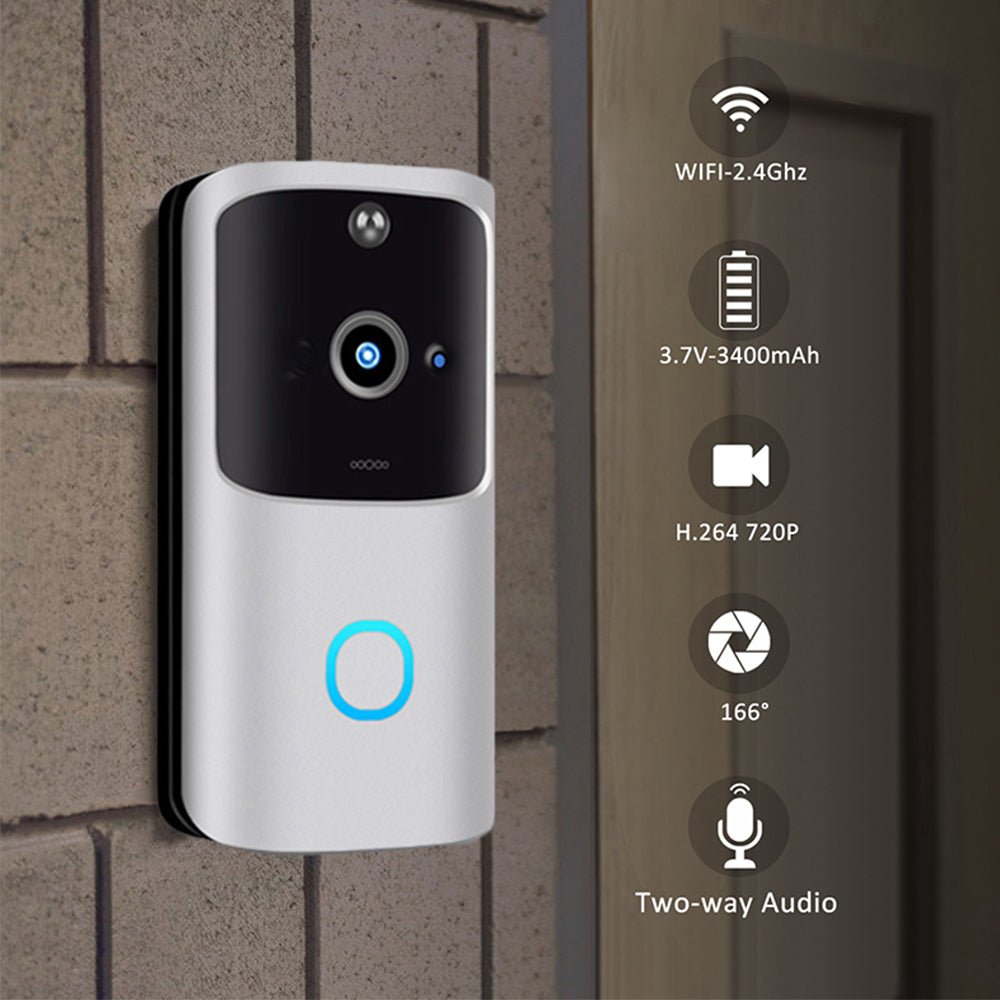 Wi - Fi Enabled Smart Doorbell Motion Detection and 2 - Way Audio - Direct On Sale
