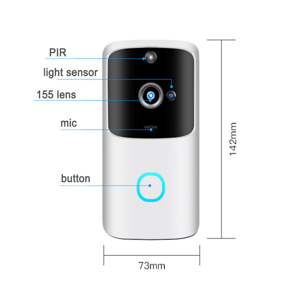 Wi - Fi Enabled Smart Doorbell Motion Detection and 2 - Way Audio - Direct On Sale