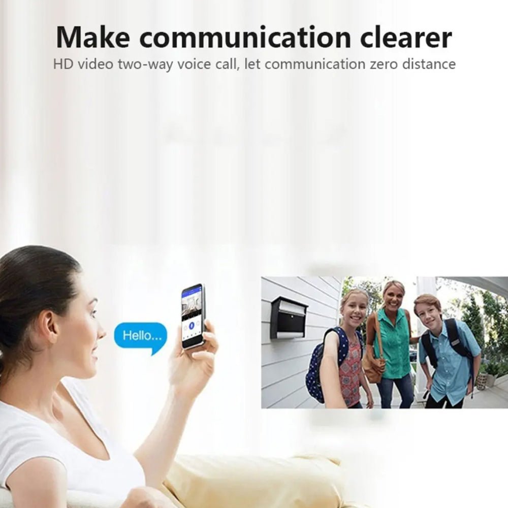 Wi - Fi Enabled Smart Doorbell Motion Detection and 2 - Way Audio - Direct On Sale