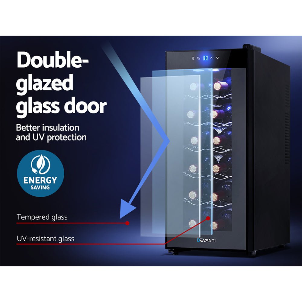 Wine Cooler 12 Bottle Thermoelectric Fridge Storage Chiller - Direct On Sale