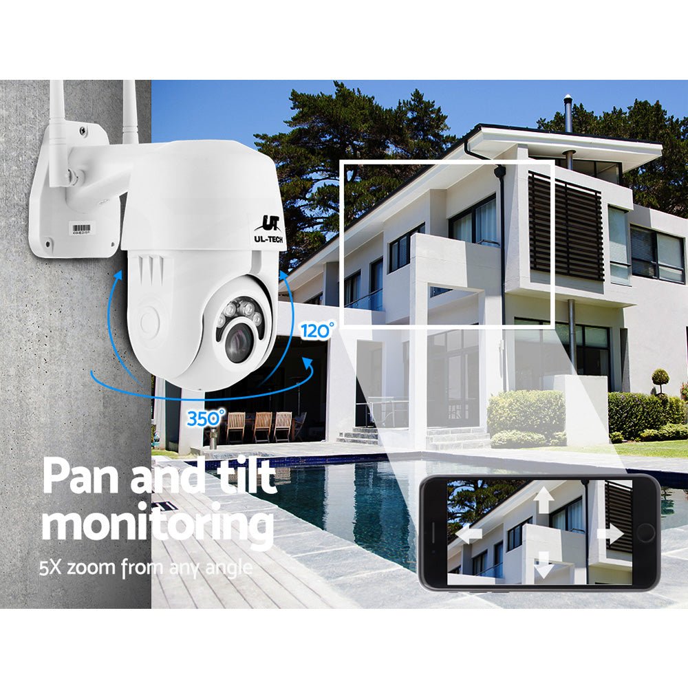 Wireless IP Camera Outdoor CCTV Security System HD 1080P WIFI PTZ 2MP - Direct On Sale