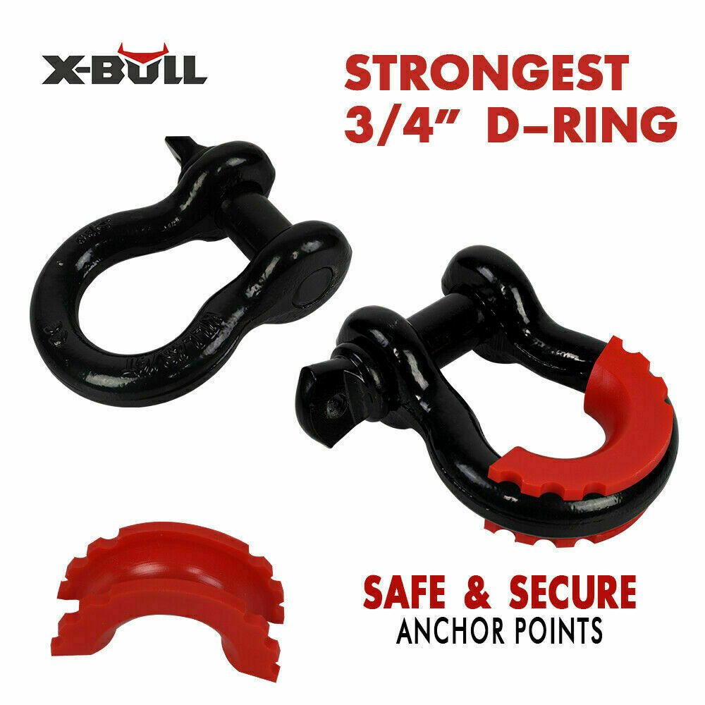 X - BULL Winch Recovery Kit 11PCS 4WD 4x4 Pack Off Road Snatch Strap Essential - Direct On Sale