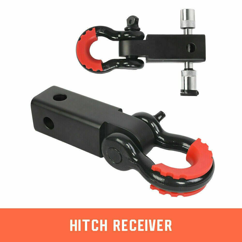 X - BULL Winch Recovery Kit 11PCS 4WD 4x4 Pack Off Road Snatch Strap Essential - Direct On Sale