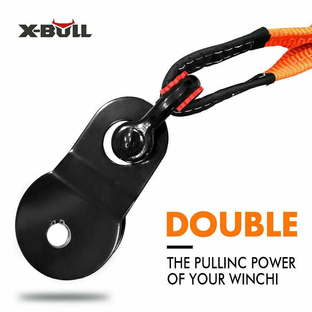X - BULL Winch Recovery Kit 11PCS 4WD 4x4 Pack Off Road Snatch Strap Essential - Direct On Sale