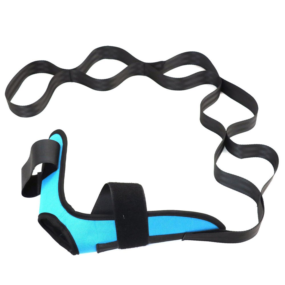 Yoga Foot & Calf Stretch Strap for Plantar Fasciitis, Heel Spurs, Foot Drop, Achilles Tendonitis & Hamstring - Direct On Sale